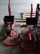 2x Banding trollies