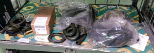 Clansman headset, ear defender elements and cable assembly