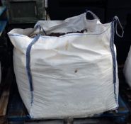 Builders bag of gravel shavings