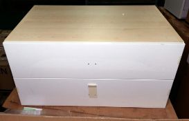 1 x Laufen 2 Drawer Vanity Unit 76cm W x 50cm D x 38cm H