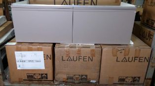 4 x Laufen Undersink Vanity Units - 2 Drawer 122cm W x 45cm D x 40cm H