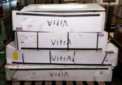 2 x Vitra 100cm Sink & 2 x Viotra 120cm Sinks