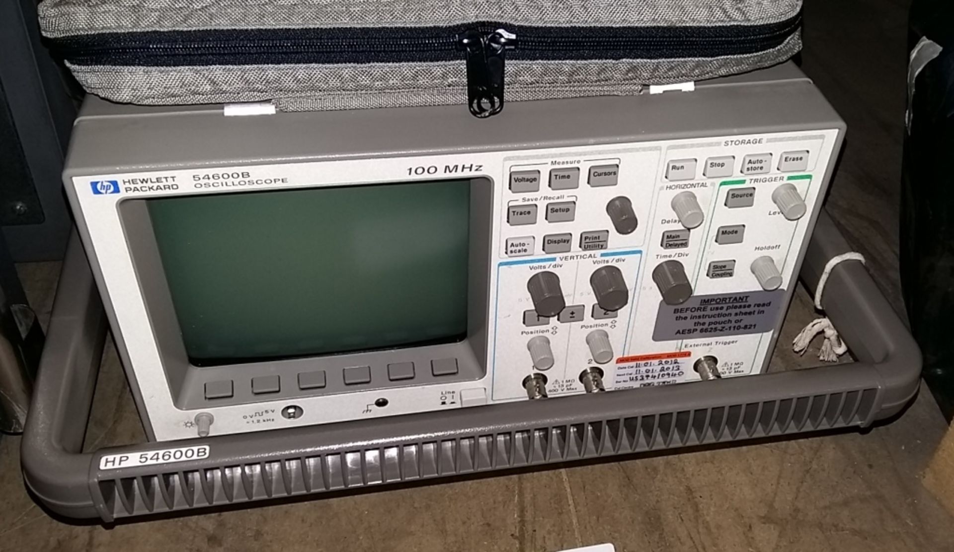 HP 54600B Oscilloscope 100 mhz