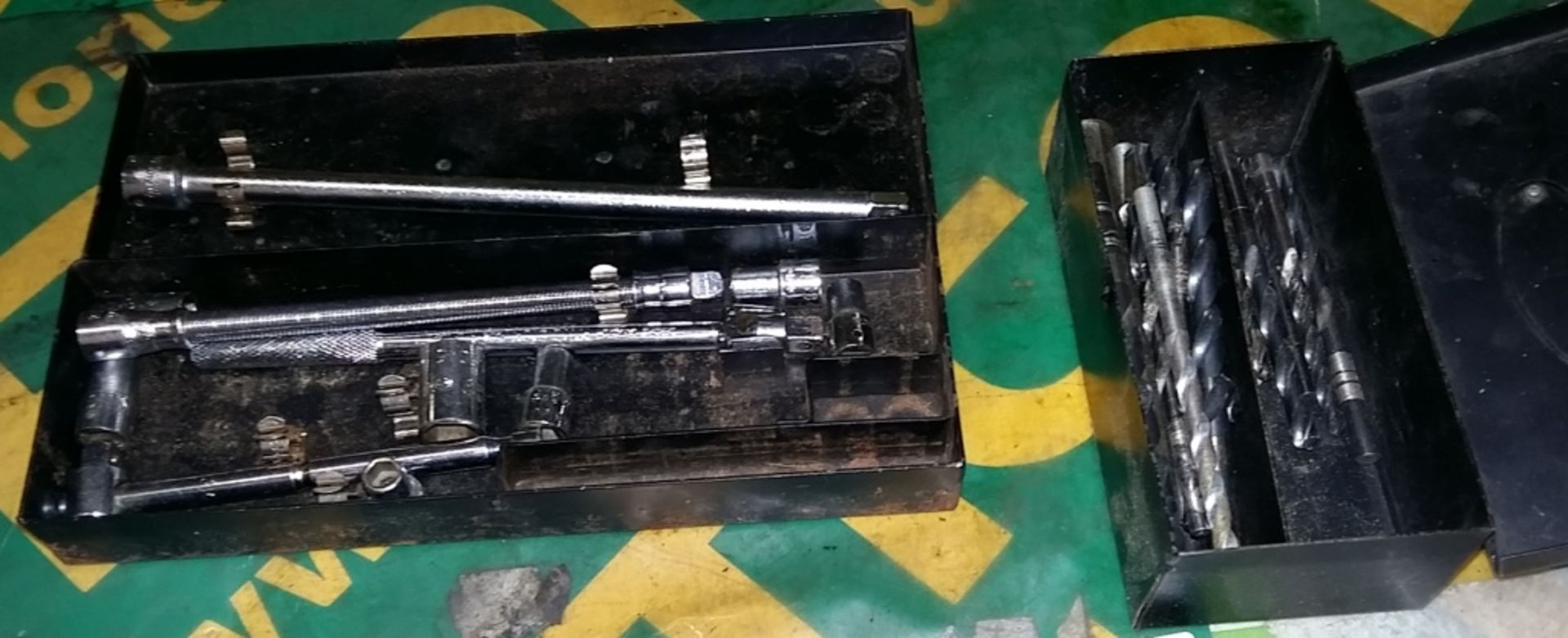Flexible socket wrench, drill bits