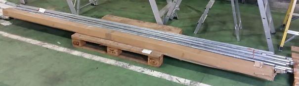 30x Metal rod pipe assembly