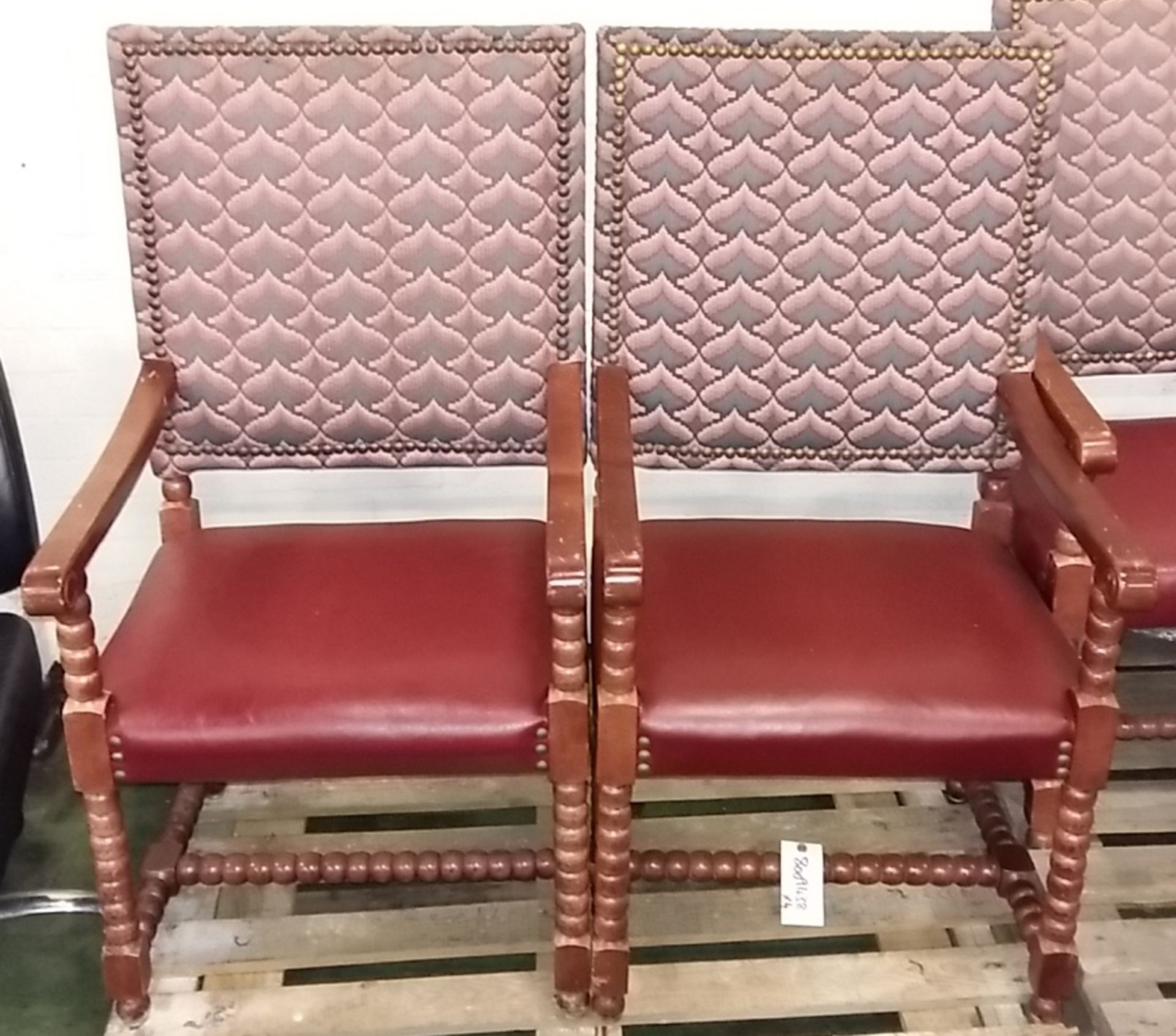 2x Reception High Back chairs