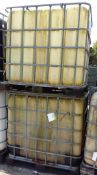 2x 1000Ltr ICB containers in frames