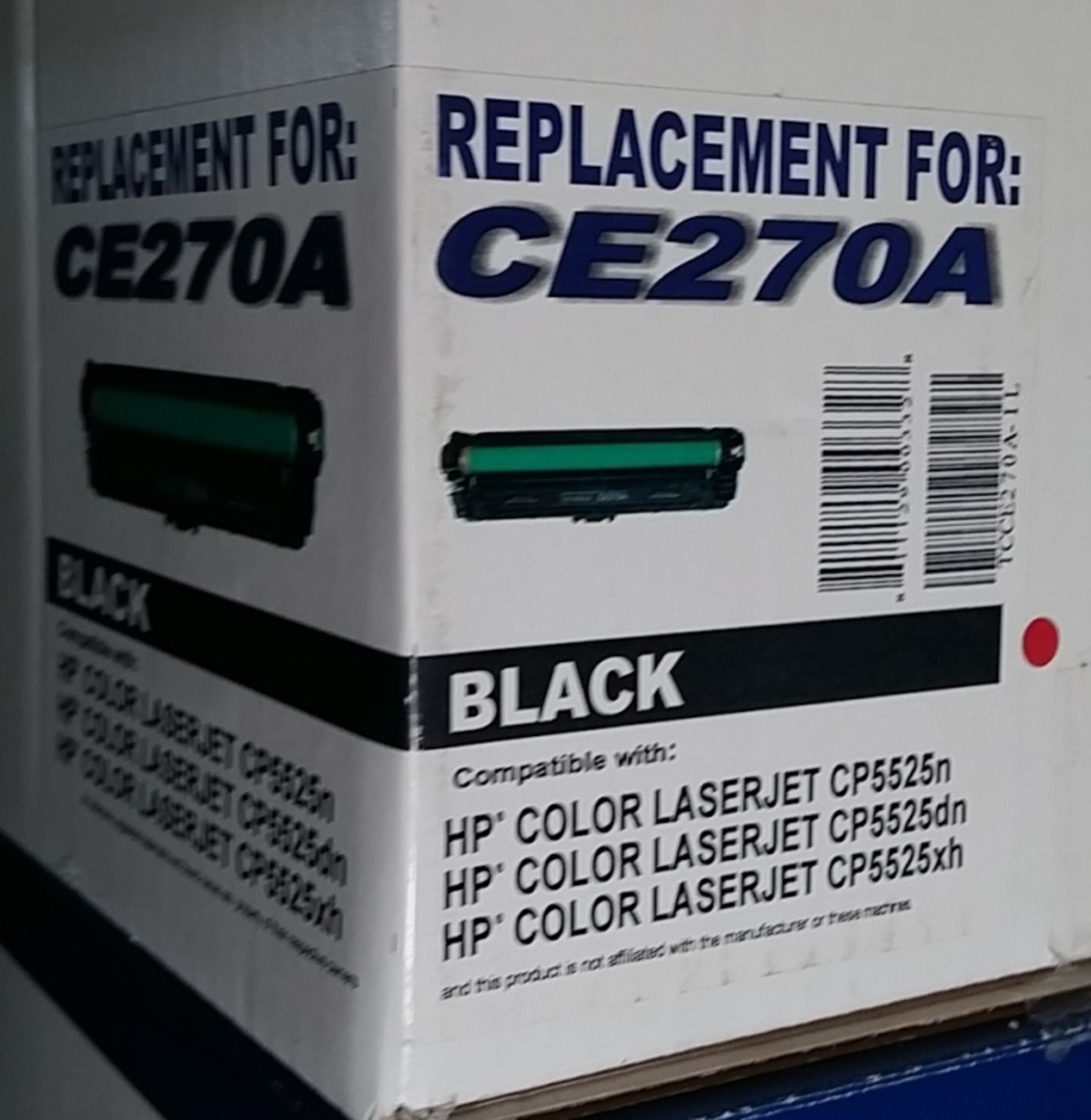 2x Replacement printer cartridges - black - CE270A - Image 2 of 3
