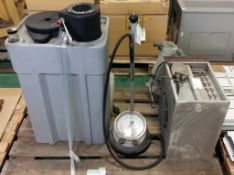 Water filtration system, pressure gauge