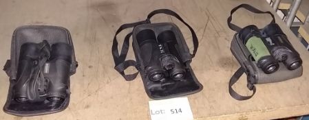 3x Pyser binoculars E8x42RM