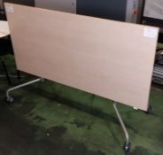 Mobile fold up table