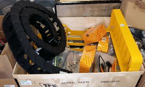 JCB spare parts - track section, loadguard, wing mirrors, arms