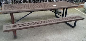 Metal modular picnic table