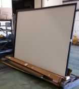 2x Large projector screens