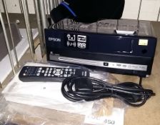 Epson EH-DM3 LCD Projector with internal DVD drive, cables