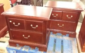 2x Thomasville 2 drawer cabinets