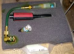 Leak tester kit in case