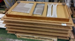 5x Wooden tables (disassembled)