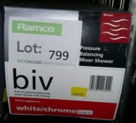 Mira Coombiforce 415 BIV White / Chrome shower assembly