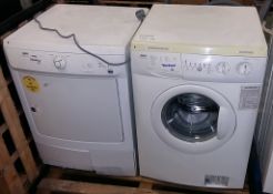 Zanussi ZWF 1021 W washing machine, Zanussi ZDC 46130W drier