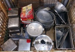 Mess tins, Cooking pots, bench crank mincers