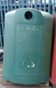 Green glass recycling bank