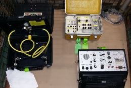 Interspiro DP1 checker, Dive Dynamics AL42 diver radio unit, Amron diver radio unit