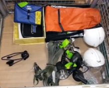 2x Neptune helmets, Tide tables, Torches, Strap, Carry bags