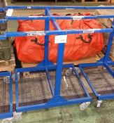4 wheeled trolley with hanging bars