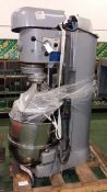 Hobart heavy duty mixer V1401 - 460V - 6.8A - 3ph - 60hz - with bowl & attachments