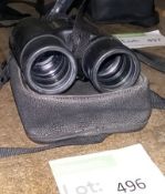 Pyser E8x42RM binoculars, carry case