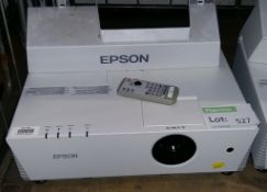 Epson EMP-6110 lcd projector - remote control & rear cover