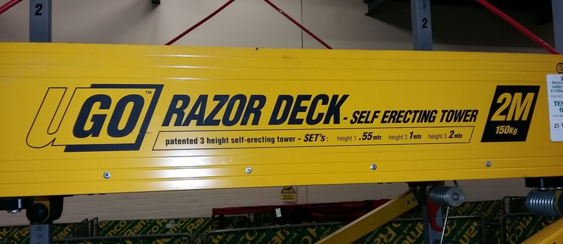 Ugo Razor Deck self erecting tower - 2M - 150kg - Image 2 of 4