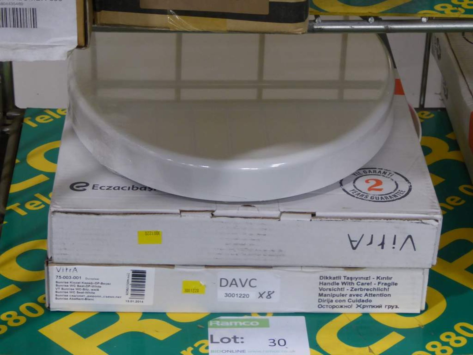 2x Vitra Sunrise toilet seat - Image 2 of 3