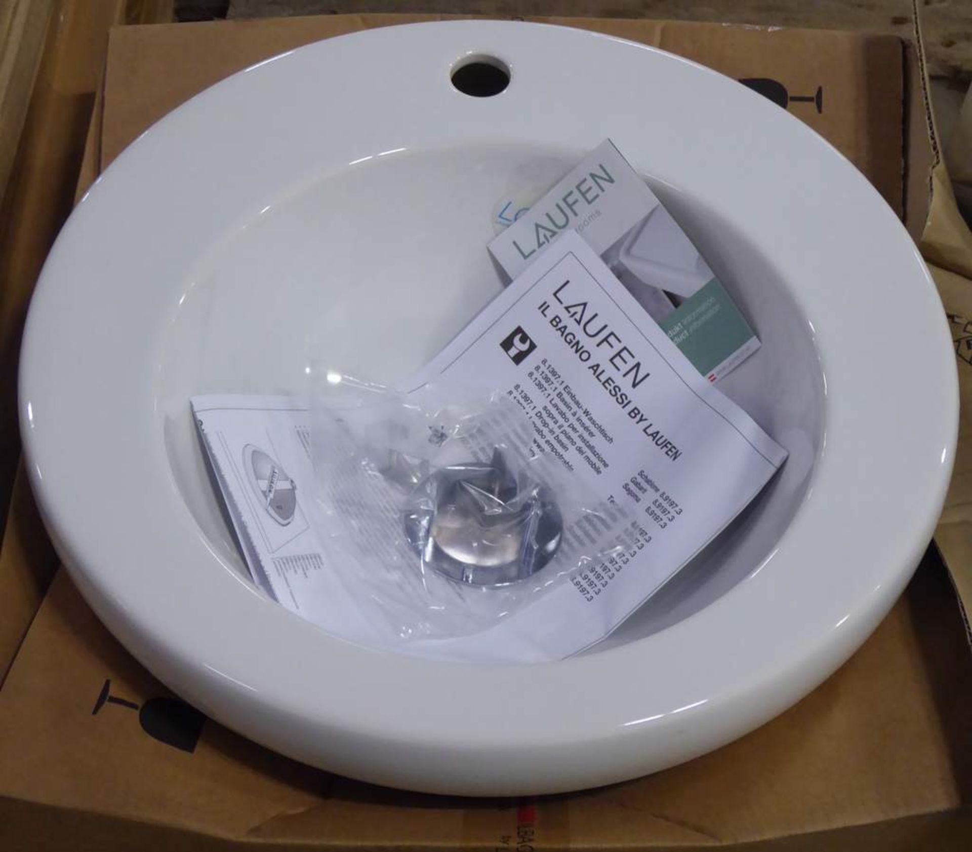 2x Laufen sink basin - Image 2 of 3