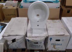 3x Archlade Sospesa Novecento 936 toilet pan