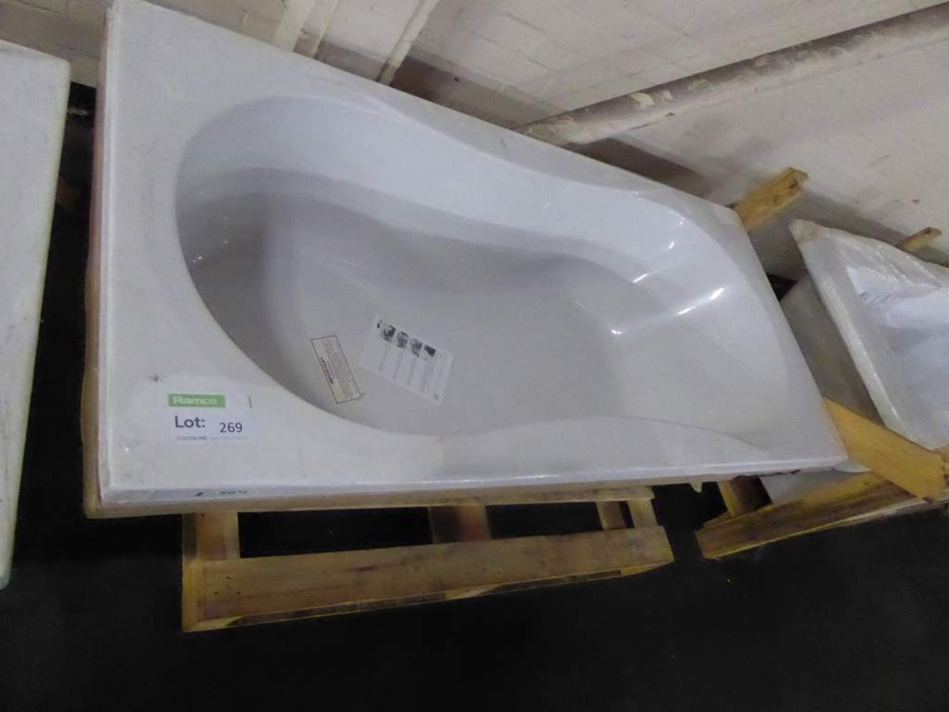 Vitra Luna 170x80cm square bath - Image 3 of 4