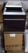 2x Laufen cabinets - brown 40 x 44 x 36cm