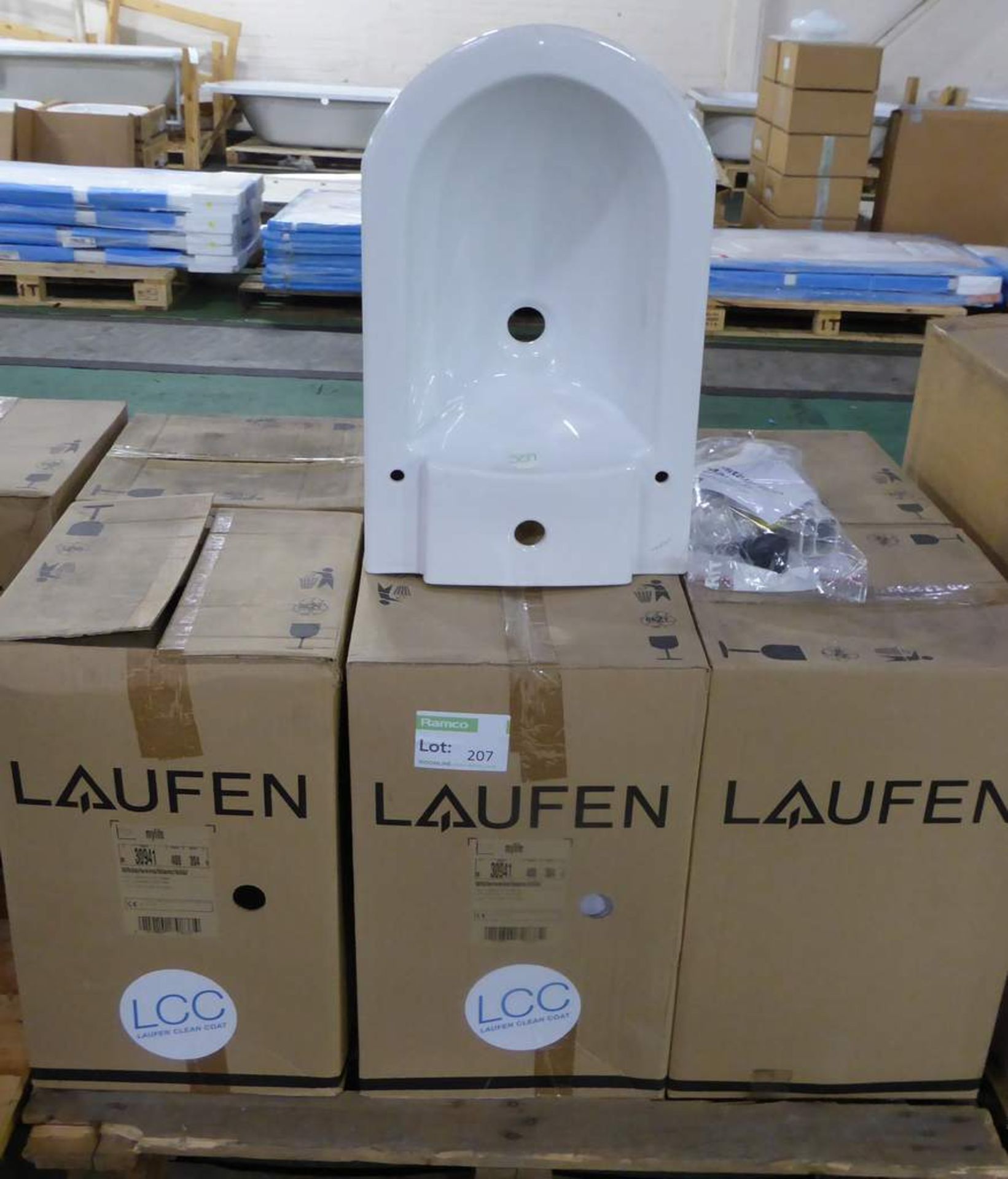6x Laufen Mylife white toilet pan 62cm