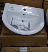 2x Vitra Kemer Lavabo 60cm white sink basin