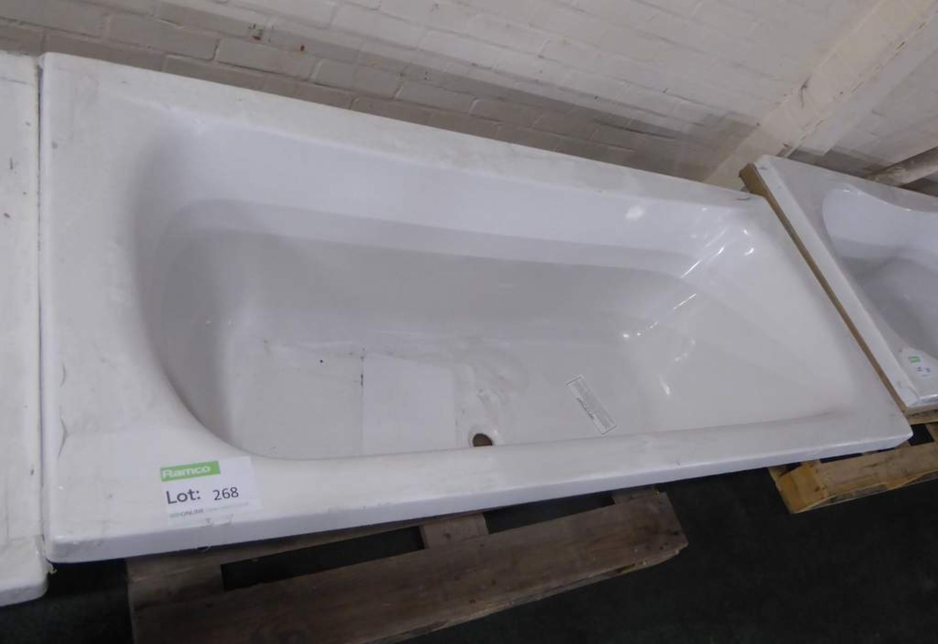 Vitra Nuova bouble end bath 170x75cm - Image 2 of 2