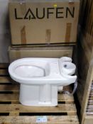 2x Laufen Pergamon white toilet pan