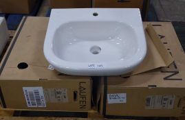 2x Laufen LB3 Moderna sink basin 60cm Wide