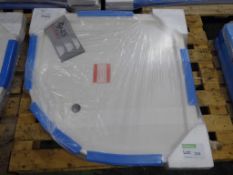 2x TM45 45mm 900x900mm shower tray