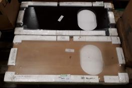 2x Laufen sink basin counter top 120x50cm