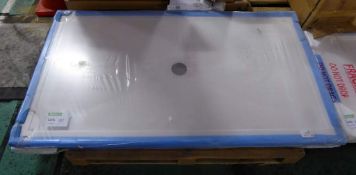 2x Shower trays 1 = 25mm & 1 = 45mm 1600 x 900cm