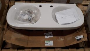 Laufen Mimo daul sink basin 100cm Wide