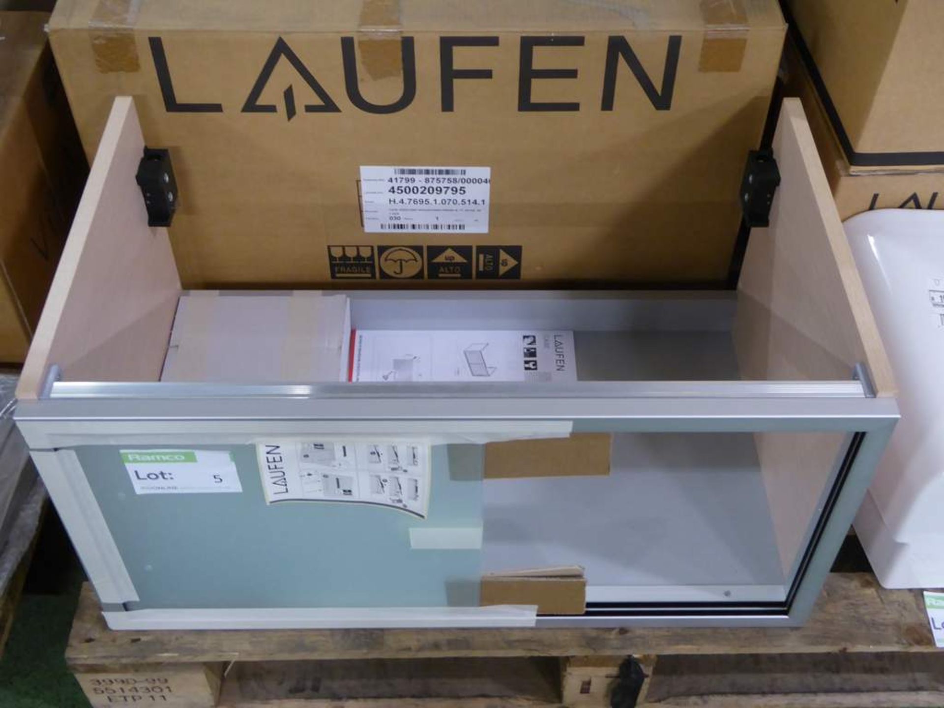 Laufen sliding door cabinet77cm Wide# - Image 2 of 2