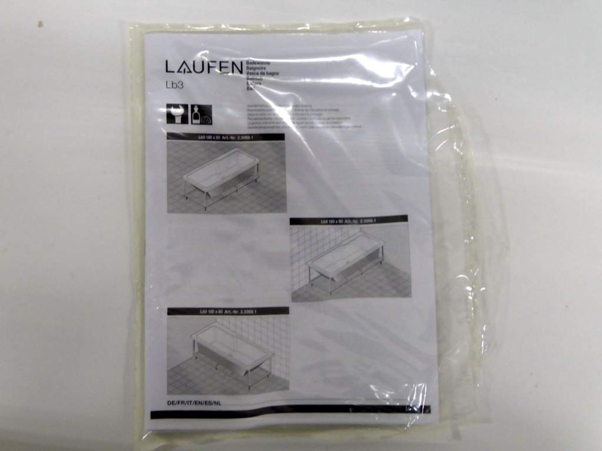 Laufen LB3 180x80cm bath - Image 4 of 4