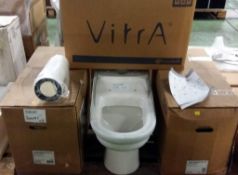 3x Vitra Eura CC w/c toilet pan 71cm